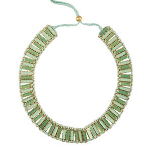 Necklace N450G teal House Of Tuhina