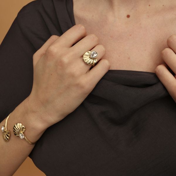 1. Helen Ring white KALLIOPE Handmade Jewelry gd1719