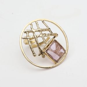 Anello Orbital viola KALLIOPE Handmade Jewelry