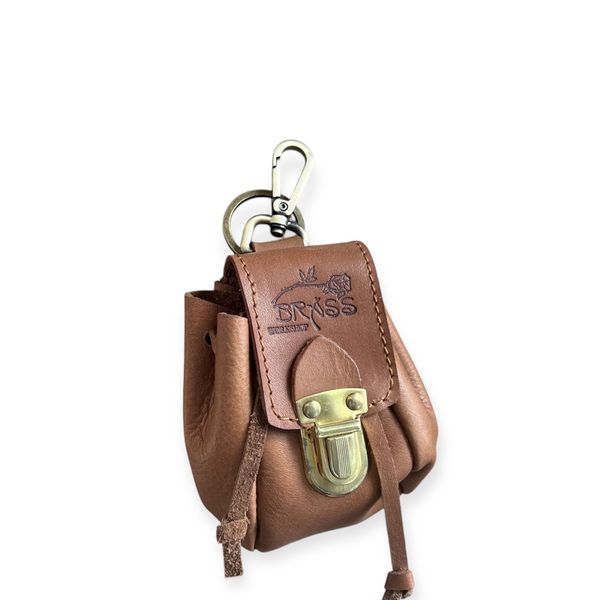 1. Sacchetto portachiavi Marrone BRASS Workshop pm02