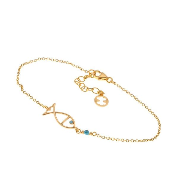 1. Stylized fish bracelet turquoise Arteon 12700-000
