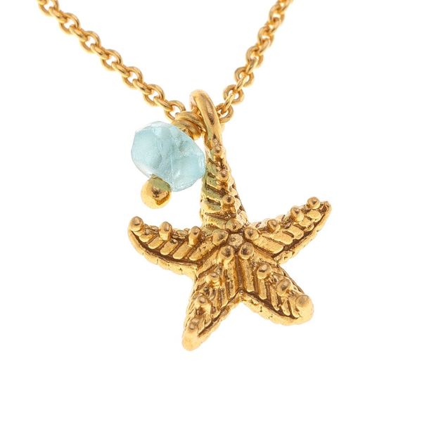 Tiny Starfish Chain Necklace gold Arteon
