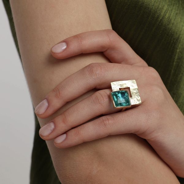 1. Mist Ring blue KALLIOPE Handmade Jewelry gd1816