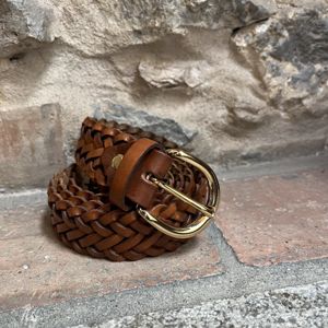 2. Cintura intrecciata 3 cm Marrone