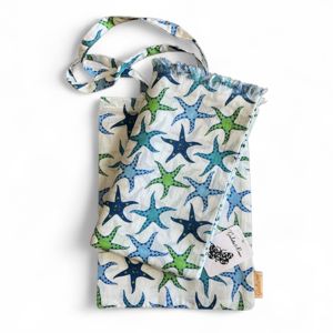 Pareo stelle Marine Verde acqua BRASS Workshop