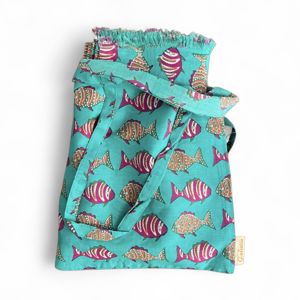 Pareo pesci Verde acqua BRASS Workshop