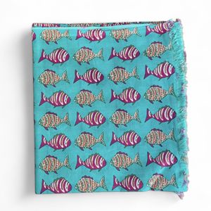 1. Fish pareo Teal
