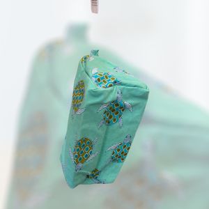 1. Beauty small "sea turtles" Teal BRASS Workshop 25pp03