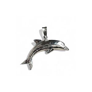 Pendant Dolphin Silver grey BRASS Workshop