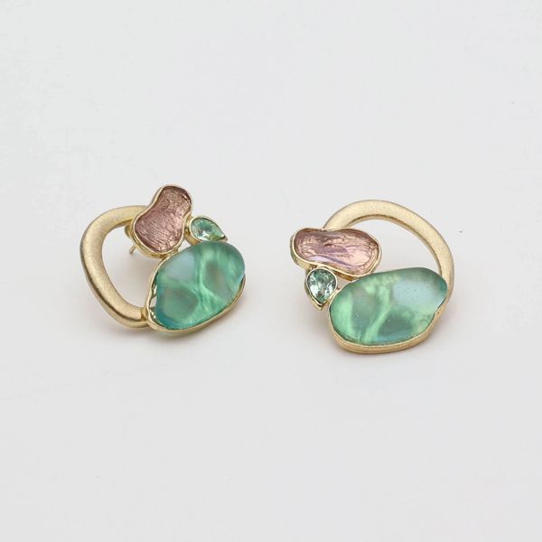 1. Mystic Tide Earrings violet KALLIOPE Handmade Jewelry gs1790a