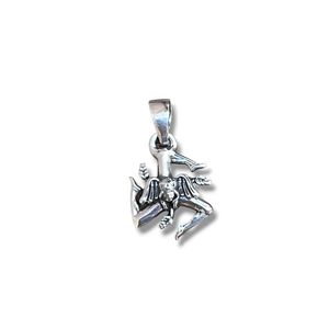 1. Hanging Trinacria silver grey