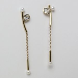 Orecchini Gleam bianco KALLIOPE Handmade Jewelry