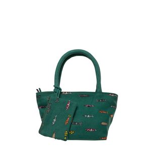 Mini shopper bag Anchovies green BRASS Workshop
