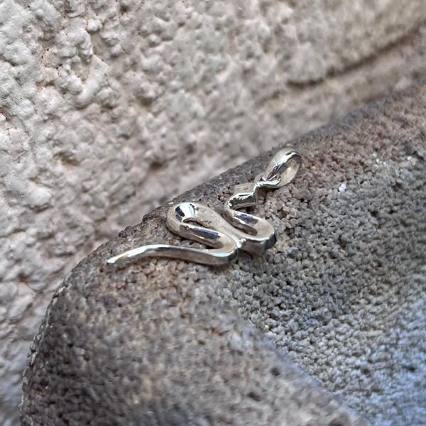 2. Snake pendant silver grey BRASS Workshop 25pe16