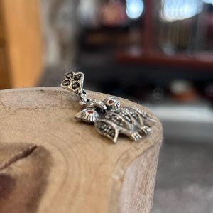 1. Owl Pendant silver grey BRASS Workshop 25pe22
