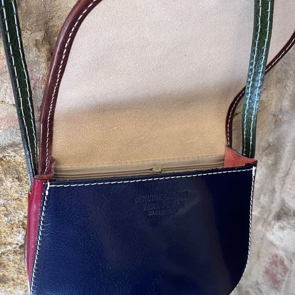 2. Borsa postina patchwork arancione BRASS Workshop ta032