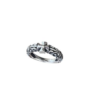1. Celtic Cross Ring silver grey BRASS Workshop 25an21