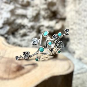 1. Nature ring turquoise BRASS Workshop 25an22