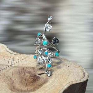 3. Nature ring turquoise BRASS Workshop 25an22