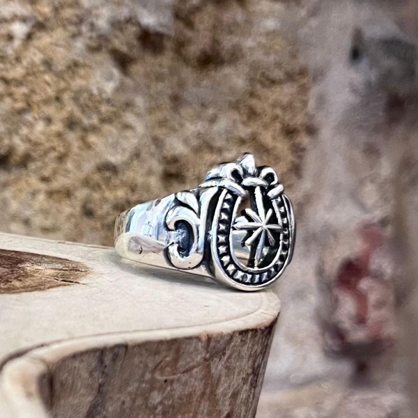 5. Anello stemma grigio argento BRASS Workshop 25an23