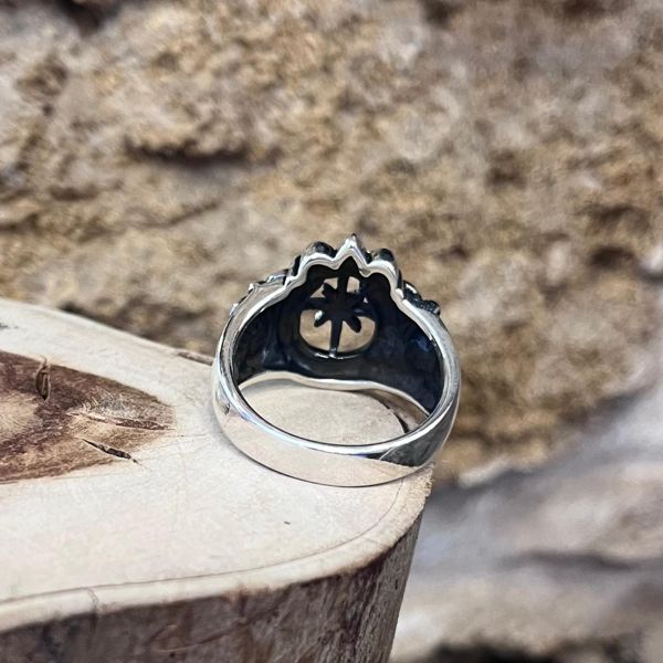 3. Anello stemma grigio argento BRASS Workshop 25an23
