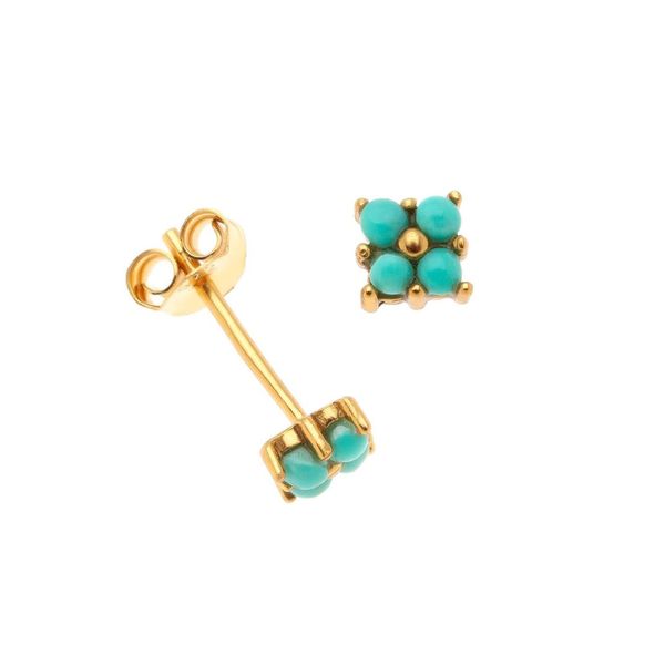 1. Turquoise stone earrings turquoise Arteon 51267-000
