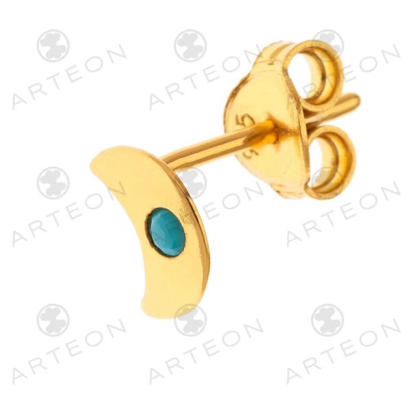 2. Turquoise Moon Earrings gold Arteon 51162-000