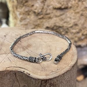 2. Byzantine bracelet 3mm Silver grey BRASS Workshop brbz03