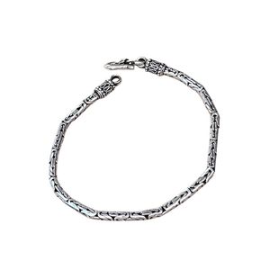 1. Byzantine bracelet 3mm Silver grey BRASS Workshop brbz03