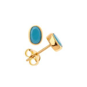 1. Turquoise Oval Earrings turquoise
