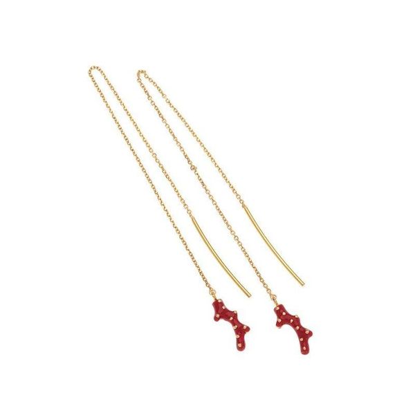 1. Orecchini catena "ramo corallo" oro Arteon 50866-000