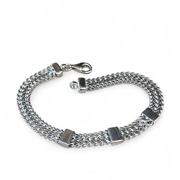 1. Bracelet 3 silver gray BRASS Workshop 25br07