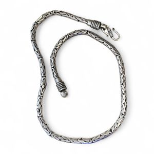 1. Byzantine Choker Necklace silver gray BRASS Workshop 25co03