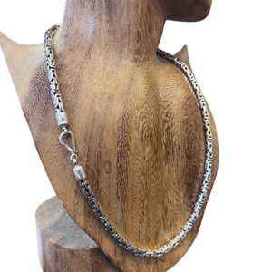 1. Collana bizantina grigio argento BRASS Workshop 25co04