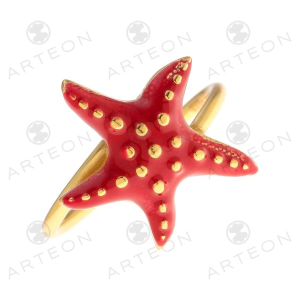 2. Anello “stella marina” rosso Arteon 23920-000