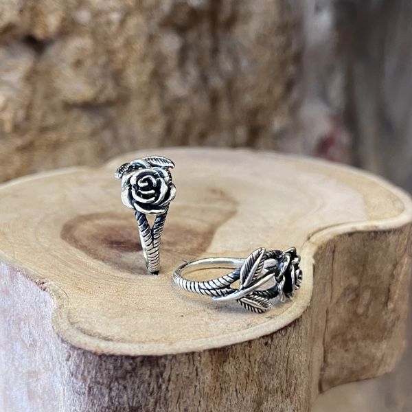3. Rose Ring silver grey BRASS Workshop 25an25