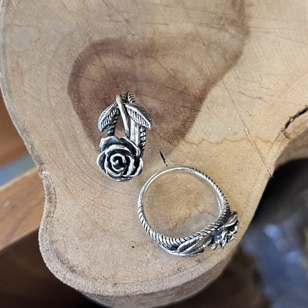 2. Rose Ring silver grey BRASS Workshop 25an25
