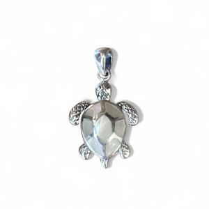1. Sea Turtle Hanging silver grey BRASS Workshop 25pe31