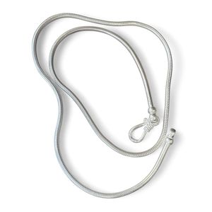 Collana snake 3 mm grigio argento BRASS Workshop