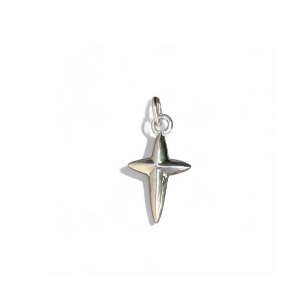 1. Mini Pendant Cross silver grey BRASS Workshop 25pe32