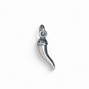 1. Hanging horn silver grey BRASS Workshop 25pe33