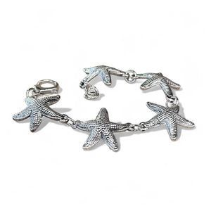 2. Starfish bracelet silver gray BRASS Workshop 25br08