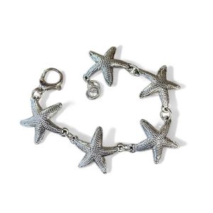 3. Starfish bracelet silver gray BRASS Workshop 25br08