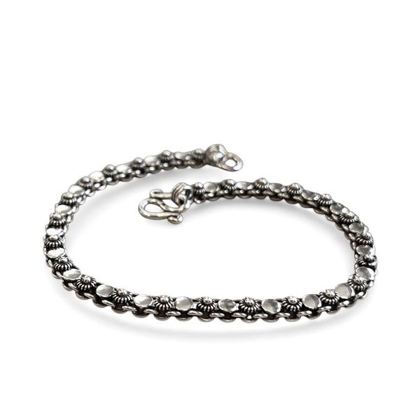 1. Round mesh bracelet burnished BRASS Workshop 25br11