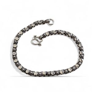 2. Round mesh bracelet burnished