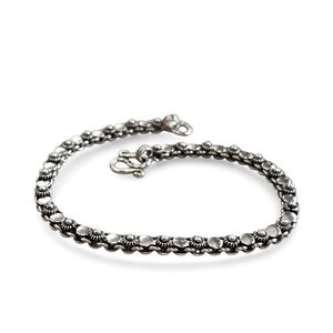 Bracciale maglia tondi brunito BRASS Workshop