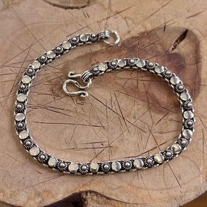 4. Round mesh bracelet burnished