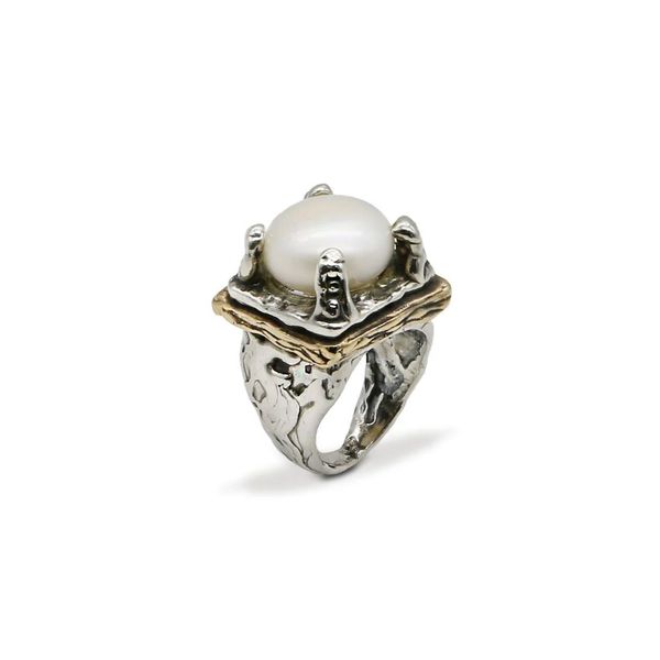 1. Signet ring with stone pearl Giuseppe Mandile ar136
