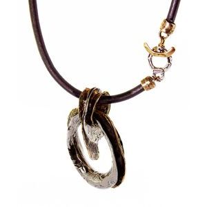 1. Ostrea Pendant Necklace silver gray
