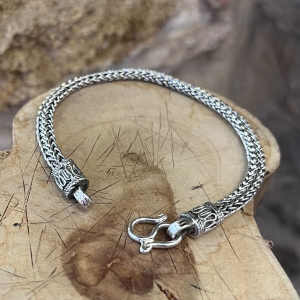 2. Bracciale ovale int grigio argento BRASS Workshop 25br13